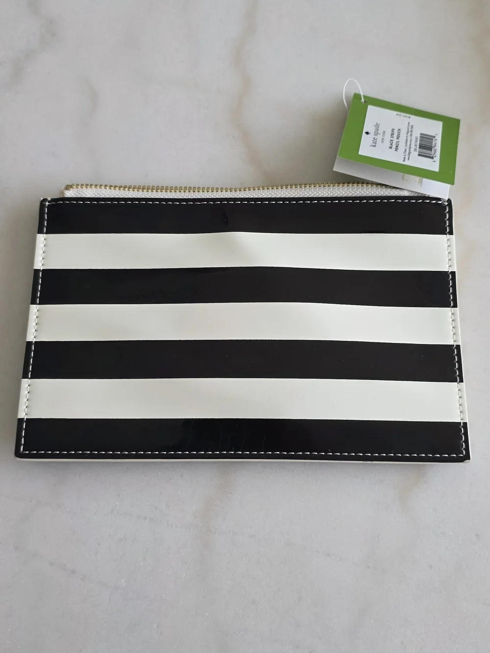 kate spade striped zip